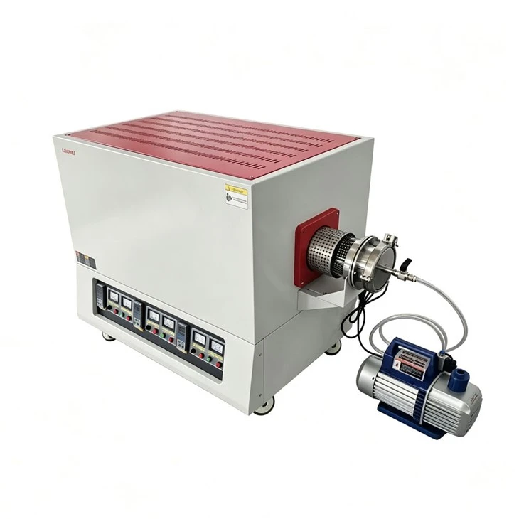 1400 Degree CVD 3 Heating Zones Vacuum Tubular Furnace high quality 1400 Degree CVD 3 Heating Zones Vacuum Tubular Furnace high quality